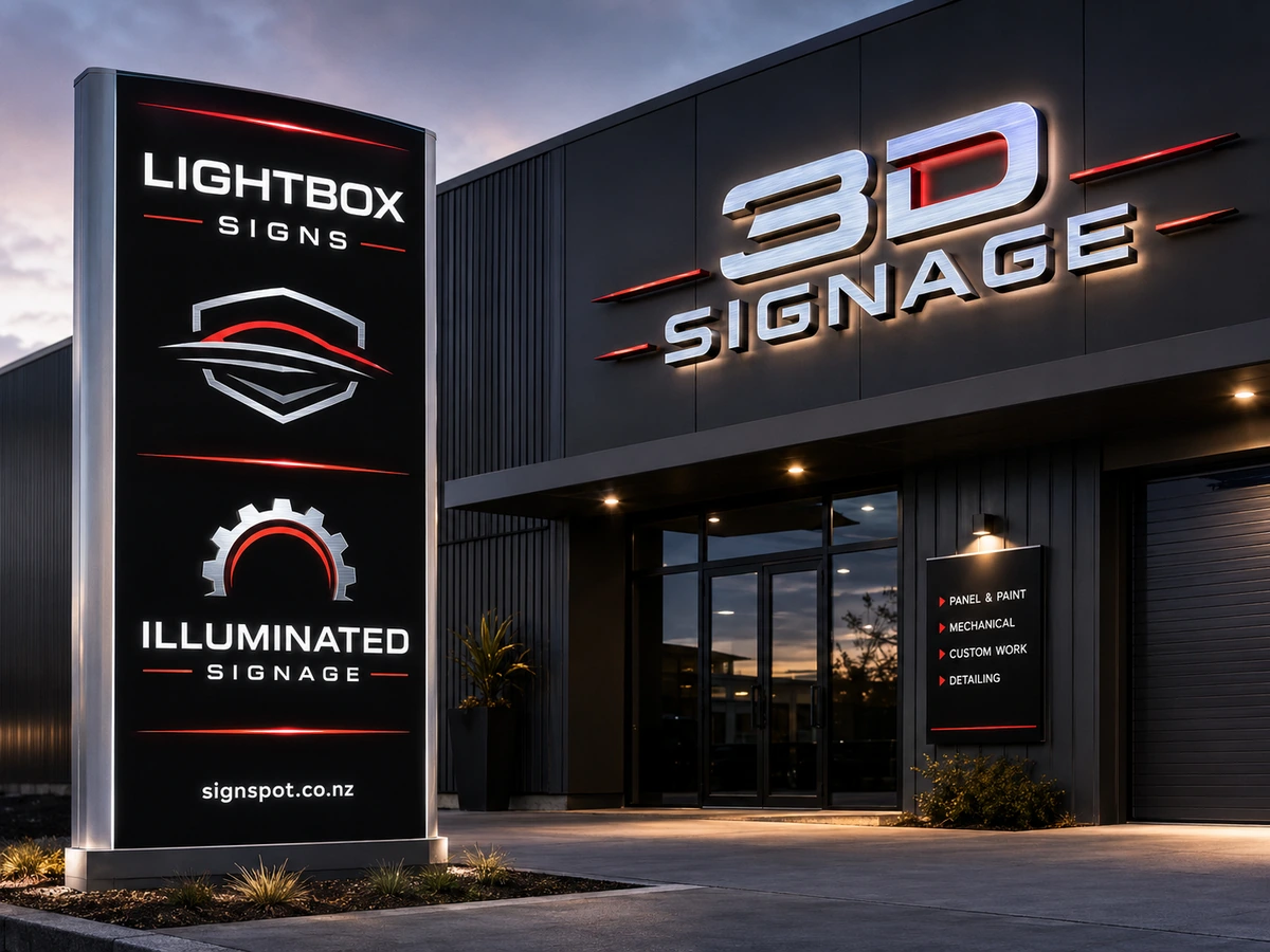 Lightbox & 3D Signage example image