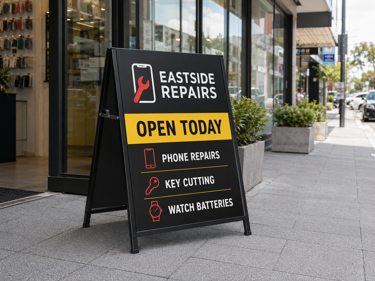 A-frame sign Auckland A frame signs Auckland retail promotion