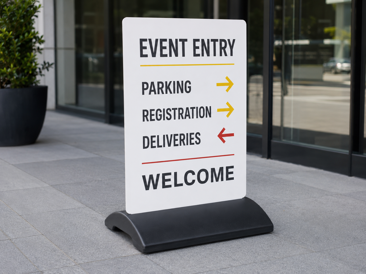Directional board Directional sandwich board Auckland event signage