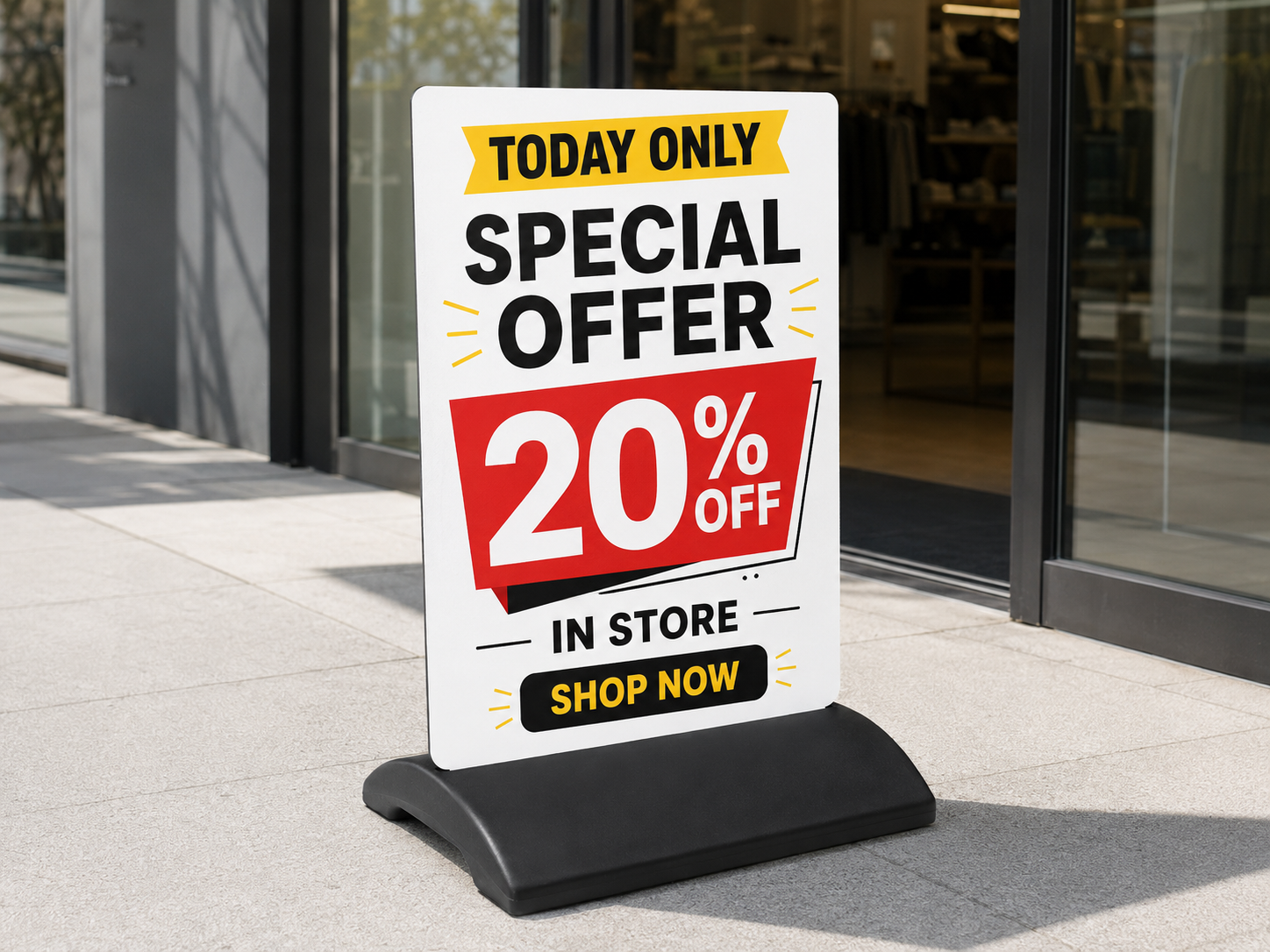 Promotion board Promotional sandwich board Auckland outdoor business sign