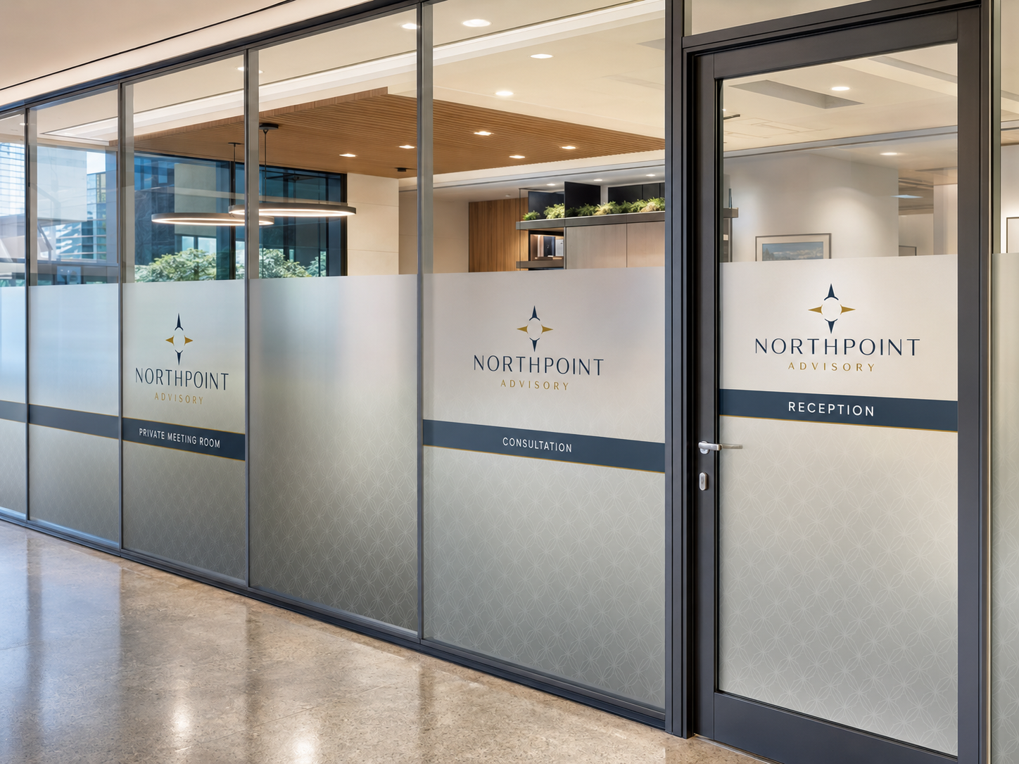 Privacy film Privacy window film Auckland commercial glass graphics