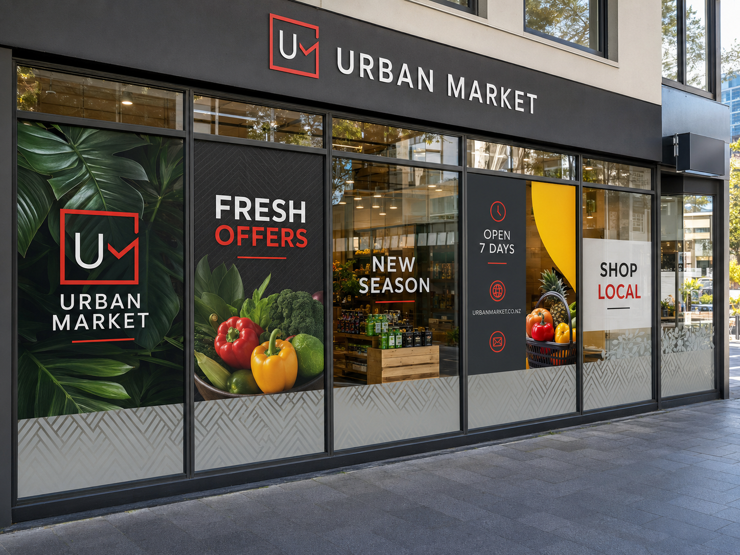 Retail window graphics Window graphics Auckland retail business branding